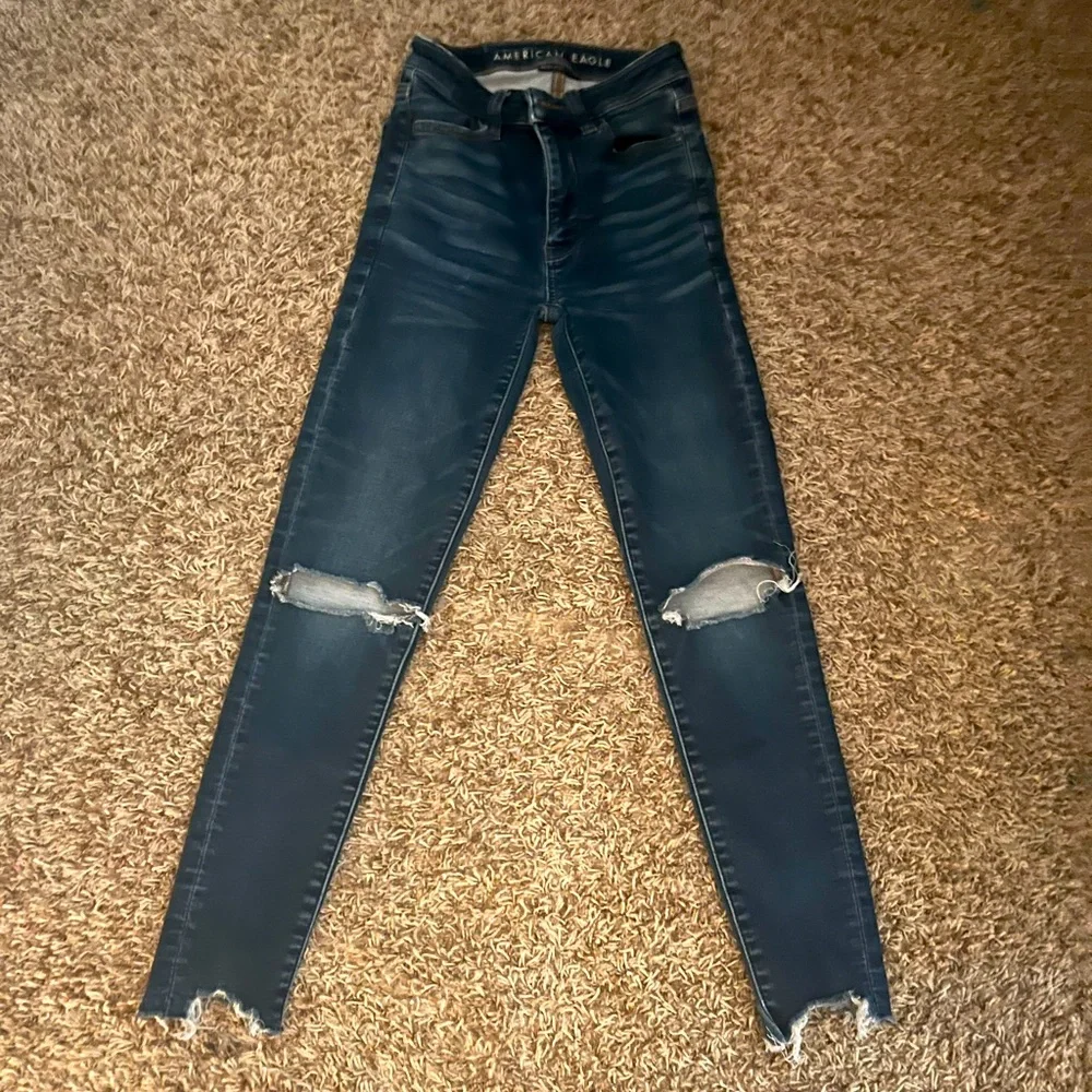American Eagle Dark Wash Skinny Jegging - Picture 1 of 1